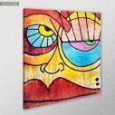 Canvas print Abstract face, side