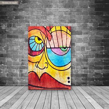 Canvas print Abstract face