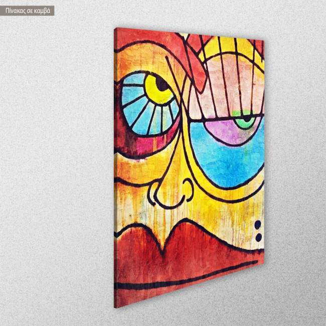 Canvas print Abstract face, side