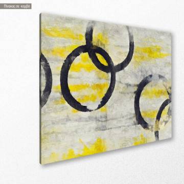 Canvas print Black circles 2