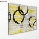 Canvas print Black circles