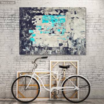 Canvas print Abstract Turquoise