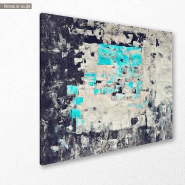 Πίνακας σε καμβά Abstract Turquoise 2
