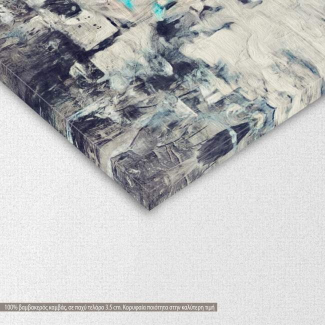 Πίνακας σε καμβά Abstract Turquoise, λεπτομέρεια
