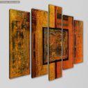 Canvas print Squared five panels, side