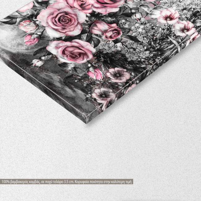 Canvas print Summer in Paris panels, detail