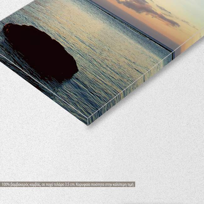 Πίνακας σε καμβά Jetty silhouette, πεντάπτυχος, λεπτομέρεια