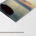 Canvas print Jetty silhouette five panels, detail