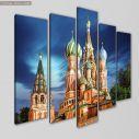 Canvas print Moscow's cathedral five panels, side
