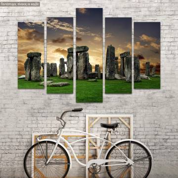 Canvas print Stonehenge five panels