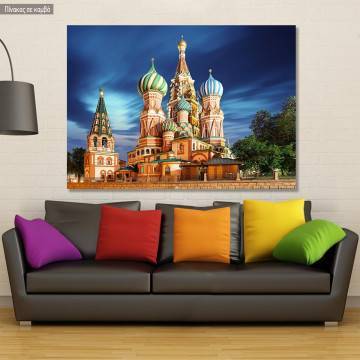 Πίνακας σε καμβά Moscow's cathedral