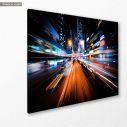 Canvas print  Modern city motion, side