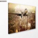 Canvas print Vintage flight, side