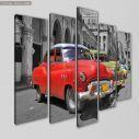 Πίνακας σε καμβά Colorful Havana cars, πεντάπτυχος, κοντινό