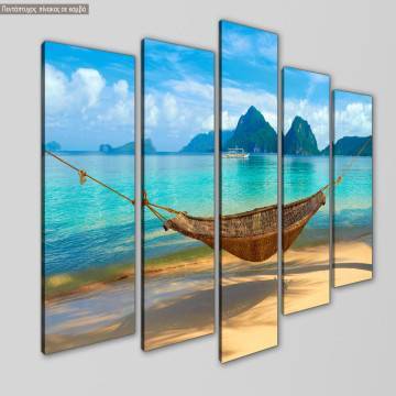 Canvas print A cool summer five panels 2