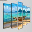 Canvas print A cool summer five panels, side