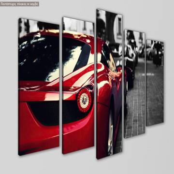 Canvas print Red beauty five panels 2