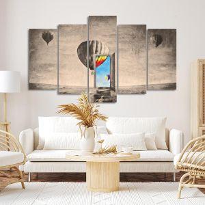 Canvas print Escape fantasy five panels