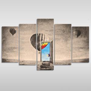 Canvas print Escape fantasy five panels 2