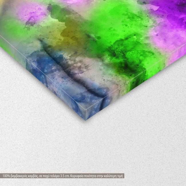 Canvas print Audrey in watercolor, detail