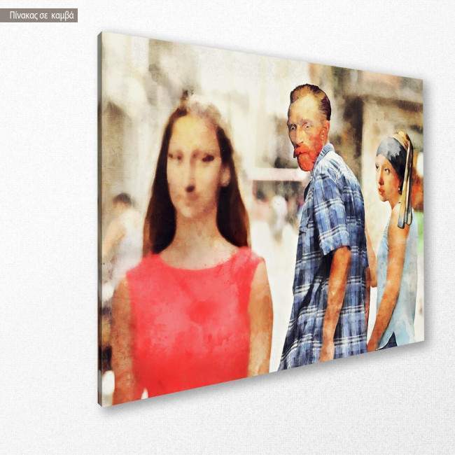 Canvas print Nothing has changed, reproduction, side