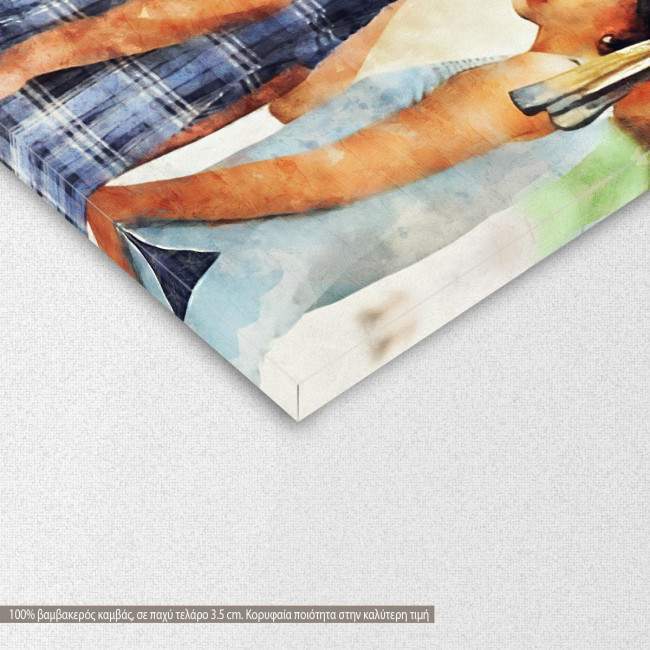 Canvas print Nothing has changed, reproduction, detail