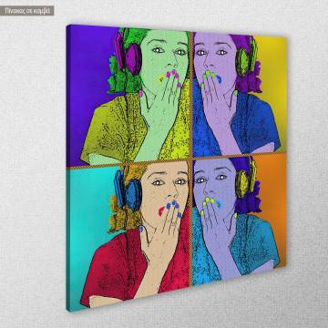 Πίνακας σε καμβά OMG pop art 2