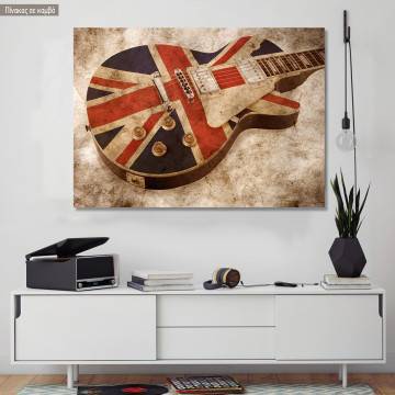 Canvas print Grunge brit guitar