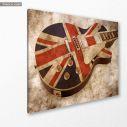 Canvas print Grunge brit guitar, side