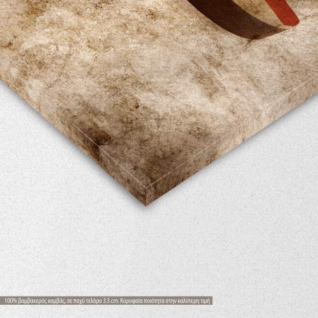 Canvas print Grunge brit guitar, detail