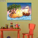 Kids canvas print Treasure island