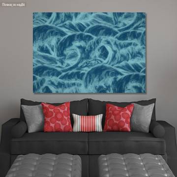 Canvas print Blue waves