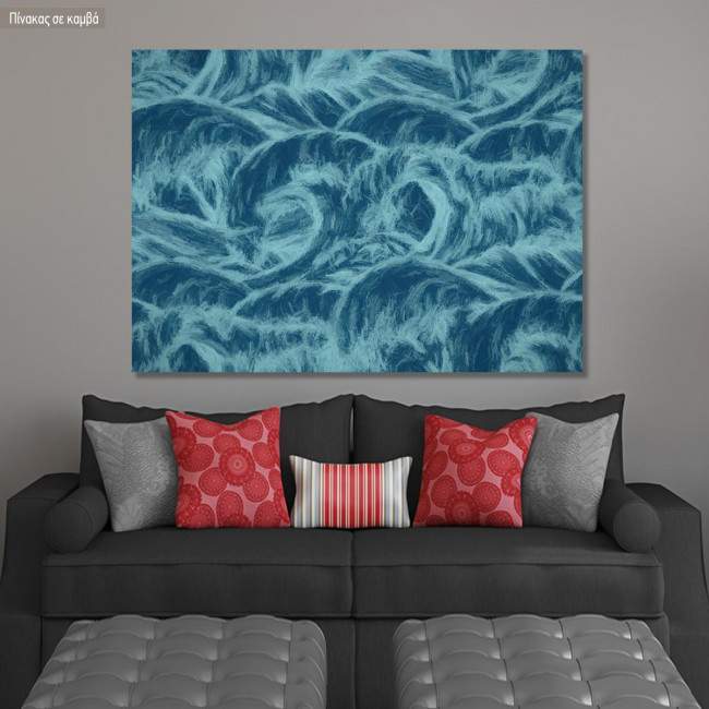 Πίνακας σε καμβά Blue waves