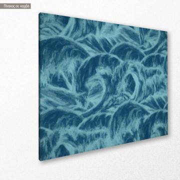 Πίνακας σε καμβά Blue waves 2
