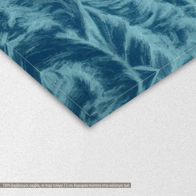 Πίνακας σε καμβά Blue waves, λεπτομέρεια