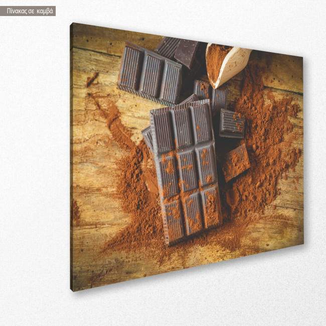 Canvas print Chocolate desire, side