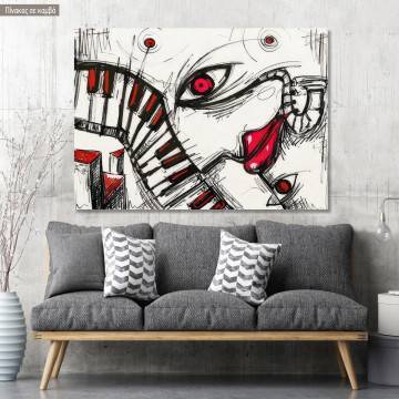 Canvas print Eye of music