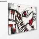 Canvas print Eye of music, side