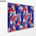 Canvas print Red tropical monkey, side