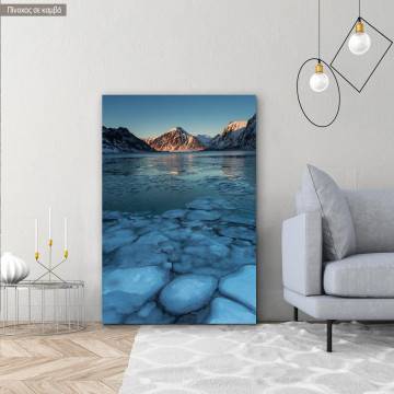 Πίνακας σε καμβά Ποτάμι στο βουνό, Icy waters