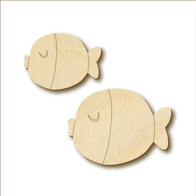 Frame with fish wooden wishes board