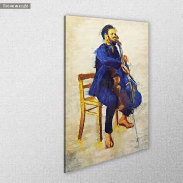 Canvas print The violoncellist View 1 2