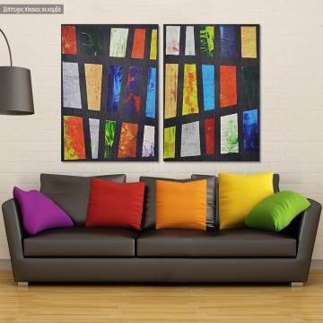 Canvas print Abstract pair, two panels