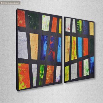 Canvas print Abstract pair, two panels 2