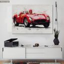 Πίνακας σε καμβά Vintage Ferrari