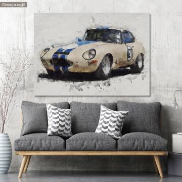 Πίνακας σε καμβά Vintage sport car