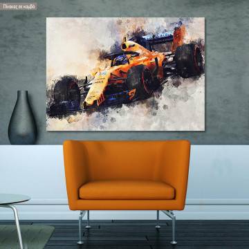 Canvas print Alonso in F1