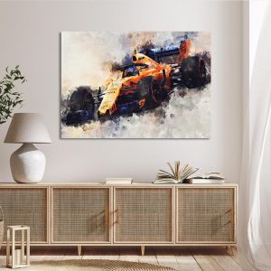 Πίνακας σε καμβά Alonso in F1 Καμβάς τελαρωμένος Όψη 1 2