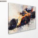 Canvas print Alonso in F1, side