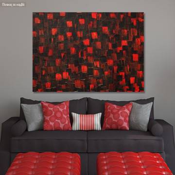 Canvas print Red and black